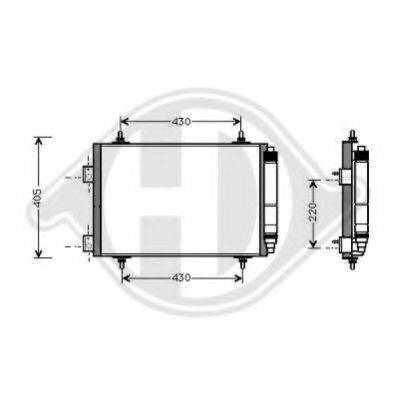 DIEDERICHS 8423401 Конденсатор, кондиціонер