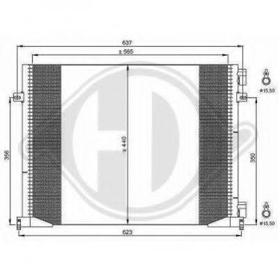 DIEDERICHS 8449600 Конденсатор, кондиціонер