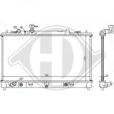 DIEDERICHS 8562603 Радіатор, охолодження двигуна