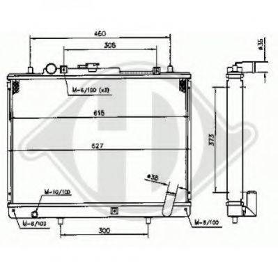DIEDERICHS 8588006 Радіатор, охолодження двигуна