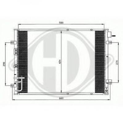 DIEDERICHS 8658500 Конденсатор, кондиціонер