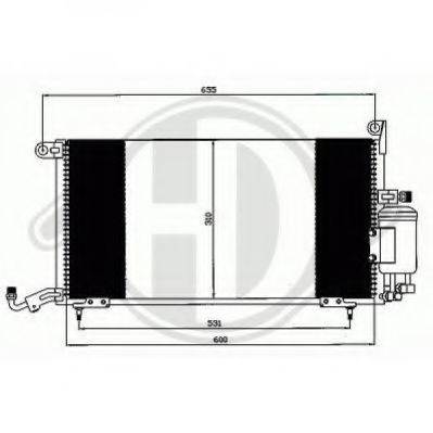 DIEDERICHS 8743005 Конденсатор, кондиціонер