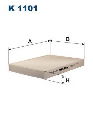 FILTRON K1101 Фільтр, повітря у внутрішньому просторі