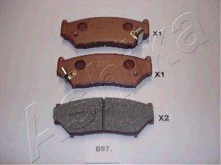 ASHIKA 5008897 Комплект гальмівних колодок, дискове гальмо