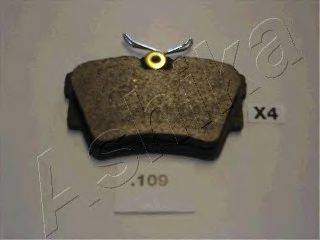 ASHIKA 5101109 Комплект гальмівних колодок, дискове гальмо