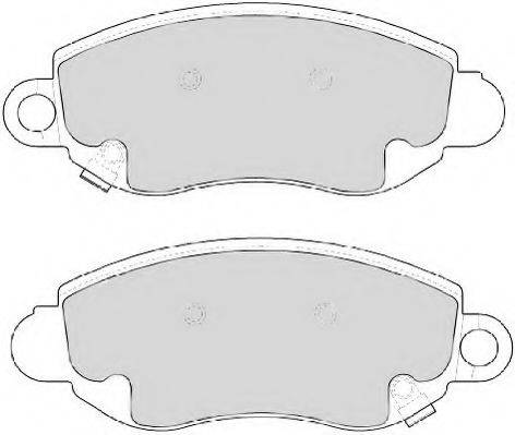 ABEX AVR115 Комплект гальмівних колодок, дискове гальмо