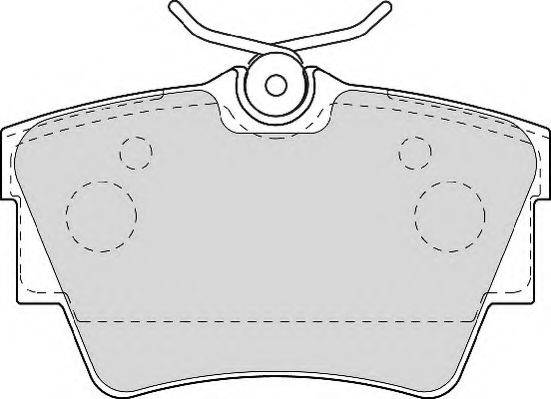 ABEX AVR116 Комплект гальмівних колодок, дискове гальмо