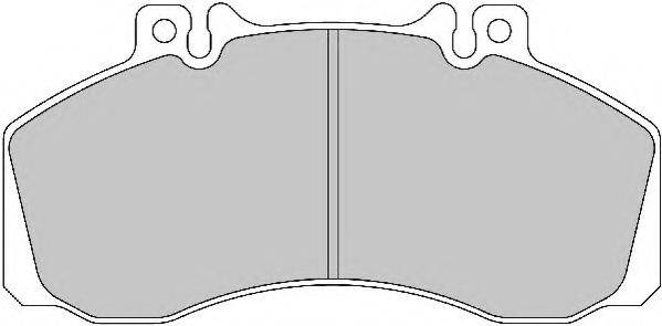 ABEX G6895 Комплект гальмівних колодок, дискове гальмо