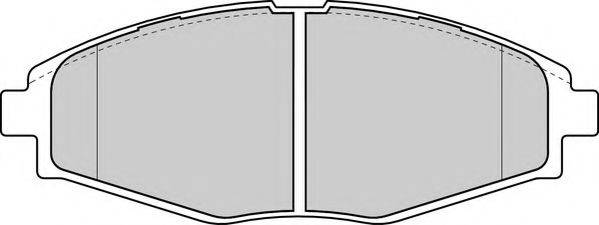 DURON DBP201337 Комплект гальмівних колодок, дискове гальмо