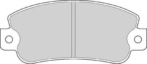 DURON DBP230351 Комплект гальмівних колодок, дискове гальмо