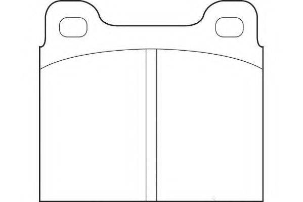 DURON DBP220002 Комплект гальмівних колодок, дискове гальмо