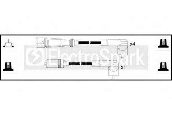 STANDARD OEK877 Комплект дротів запалювання