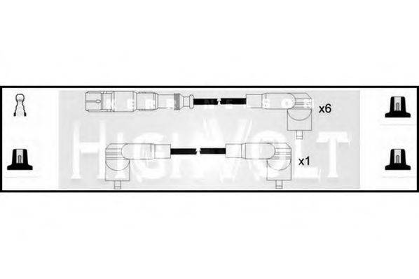 STANDARD OEF766 Комплект дротів запалювання