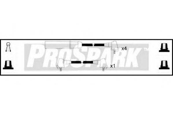 STANDARD OES1182 Комплект дротів запалювання