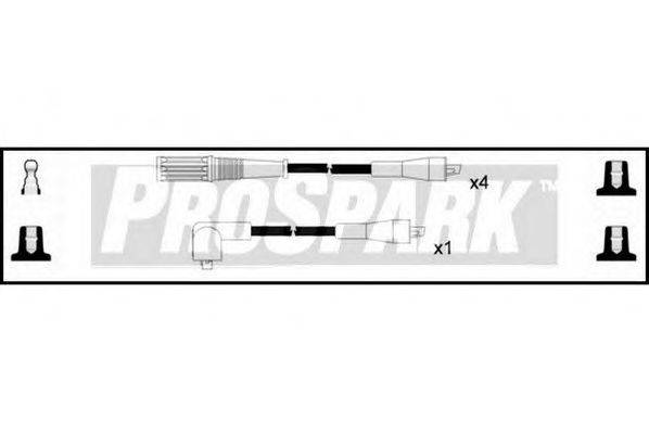STANDARD OES291 Комплект дротів запалювання