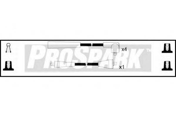 STANDARD OES334 Комплект дротів запалювання