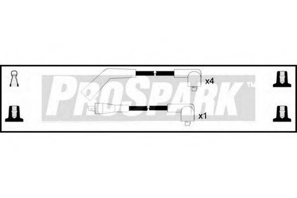 STANDARD OES563 Комплект дротів запалювання