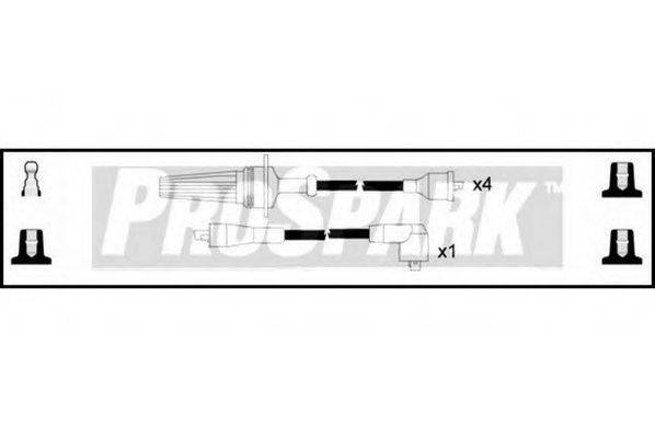 STANDARD OES847 Комплект дротів запалювання