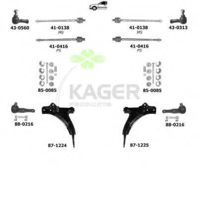 KAGER 800156 Підвіска колеса