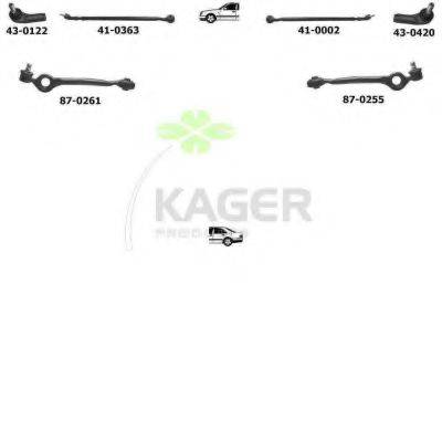 KAGER 800167 Підвіска колеса
