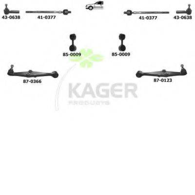 KAGER 800224 Підвіска колеса
