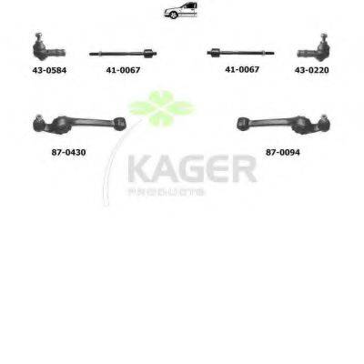 KAGER 800266 Підвіска колеса