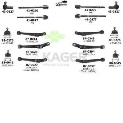 KAGER 800424 Підвіска колеса