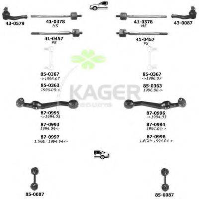 KAGER 800503 Підвіска колеса