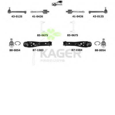 KAGER 800951 Підвіска колеса