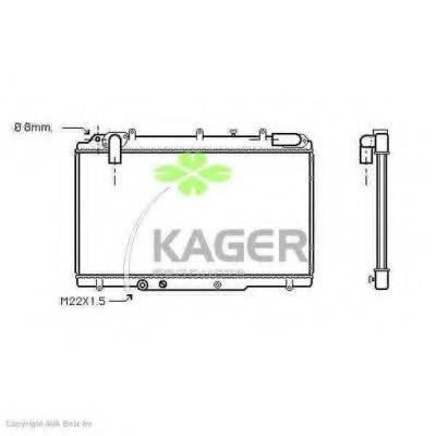 KAGER 310959 Радіатор, охолодження двигуна