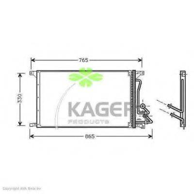 KAGER 945116 Конденсатор, кондиціонер
