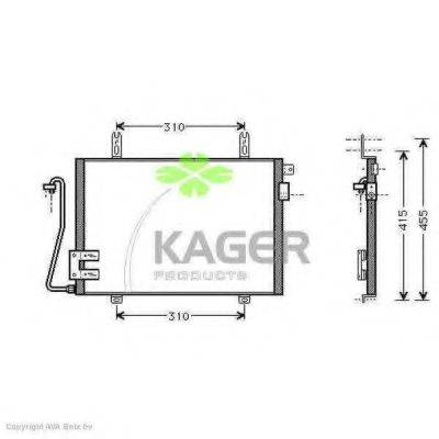KAGER 945315 Конденсатор, кондиціонер