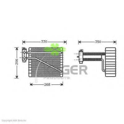 KAGER 945732 Випарник, кондиціонер