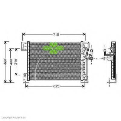 KAGER 946045 Конденсатор, кондиціонер