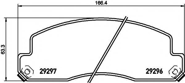 DON CVP109 Комплект гальмівних колодок, дискове гальмо