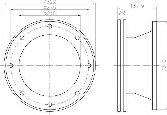 DON CVD540 гальмівний диск