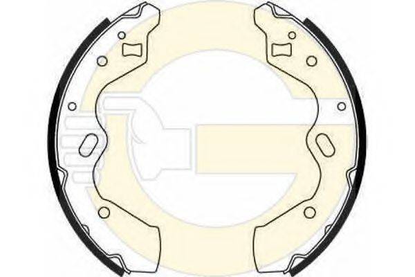 GIRLING 5186639 Комплект гальмівних колодок