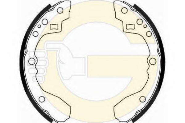 GIRLING 5186759 Комплект гальмівних колодок