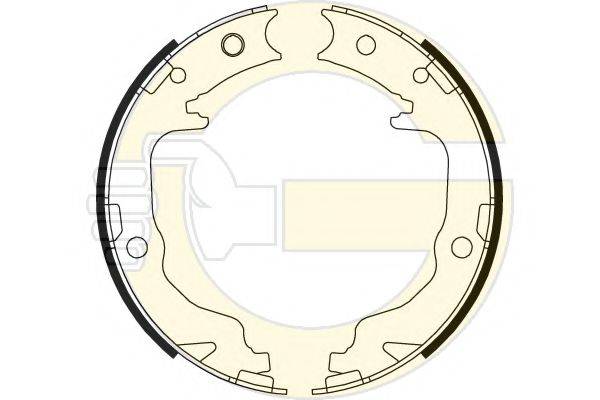 GIRLING 5188049 Комплект гальмівних колодок, стоянкова гальмівна система