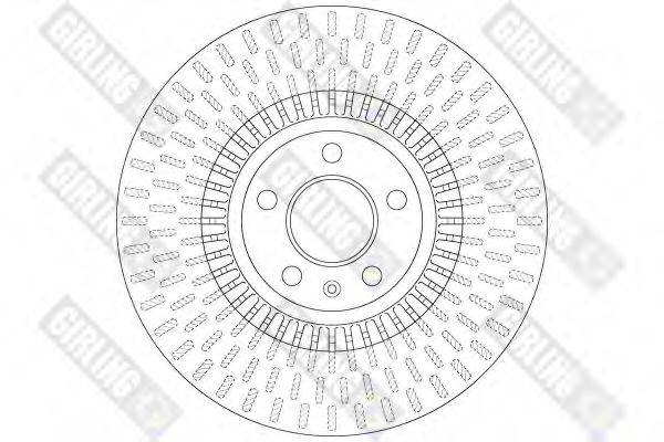 GIRLING 6062161 гальмівний диск