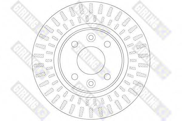 GIRLING 6065341 гальмівний диск