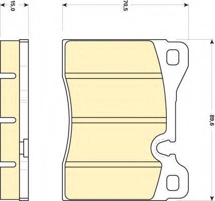 GIRLING 6102702 Комплект гальмівних колодок, дискове гальмо