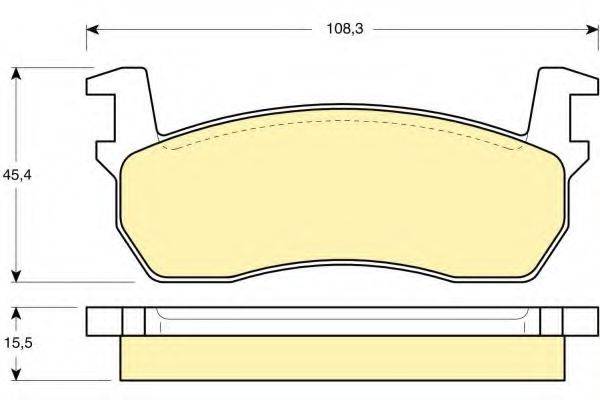 GIRLING 6103039 Комплект гальмівних колодок, дискове гальмо