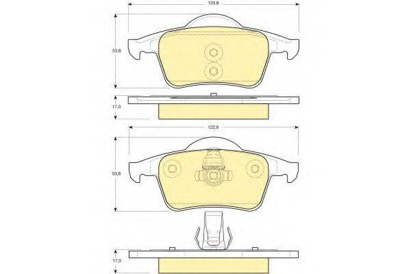 GIRLING 6113892 Комплект гальмівних колодок, дискове гальмо