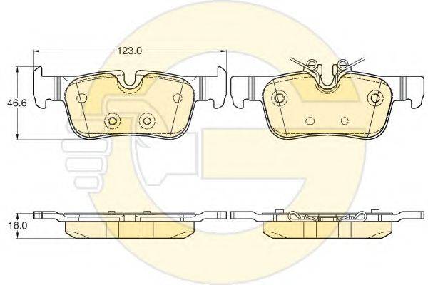 GIRLING 6120632 Комплект гальмівних колодок, дискове гальмо