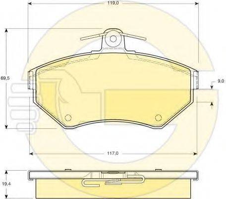 GIRLING 6411331 Комплект гальм, дисковий гальмівний механізм