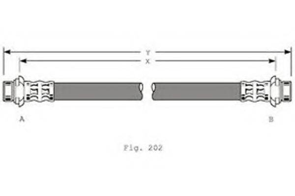 GIRLING 9001214 Гальмівний шланг