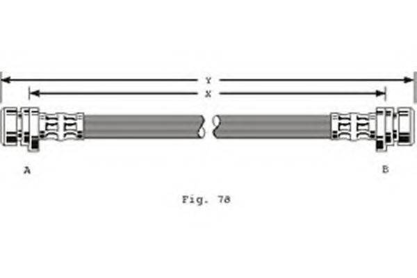 GIRLING 9001285 Гальмівний шланг