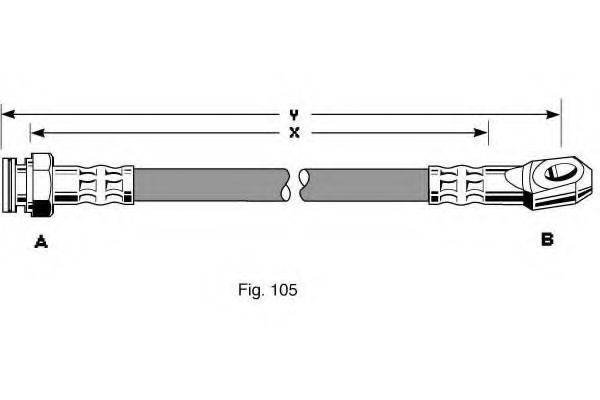 GIRLING 9004266 Гальмівний шланг