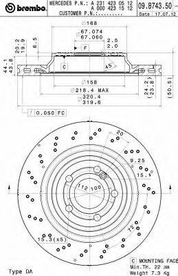AP 25387V гальмівний диск